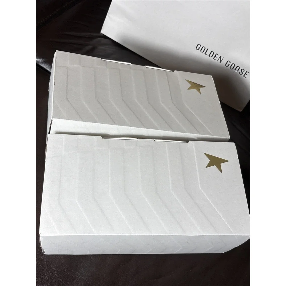 Empty Golden Goose Large Paper Shopping Bag & 2 Empty Shoe Boxes